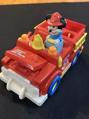 Vintage Mattel Disney Mickey Mouse & Friends Fire Truck 1989 HTF Collectible  • $19.95