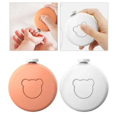 Baby Electric Nail File Safety Round Design Nail Clipper For Newborn Gift • £9