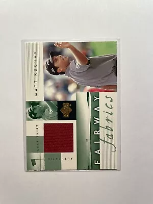 2002 Upper Deck Fairway Fabrics Matt Kuchar #MK-FF Auth Golf Shirt • $2.49