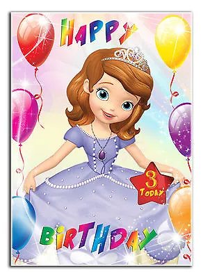C123; Large Personalised Birthday Card; Custom Made For Any Name; Princess • £4.50
