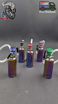 4  Hookah Smoking Tobacco Water Pipe Bong W/ Hose Rainbow • $12.50