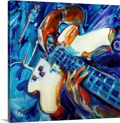 Guitarman Canvas Wall Art Print Guitar Home Decor • $399.99