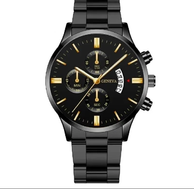 £4.75 • Buy NEW Mens Black Sports Watch/Smart Look/Calendar & Quartz/HIGH Quality/GIFT/SALE
