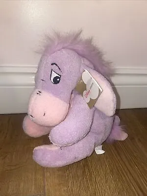 Light Pink & Purple Eeyore Soft Toy With Tags  • £12.95