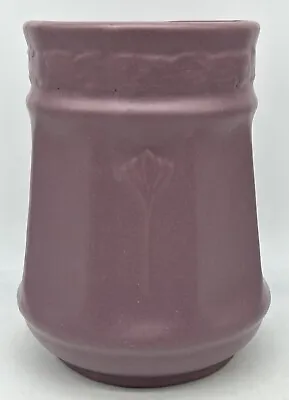 $145 • Buy Art & Crafts Zanesville Vase 11, Plum Purple Matte, 1920's Or 30's