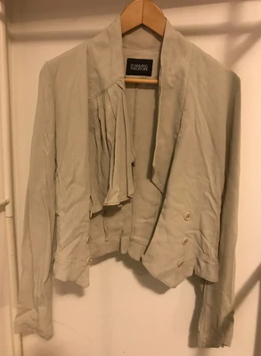 $32 • Buy Scanlan And Theodore Silk Blouse Button Ruffles Women's 10/12