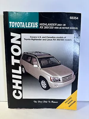 Toyota Highlander 2001-06 Lexus RS 300/330 1999-2006 Chilton Shop Repair Manual • $30