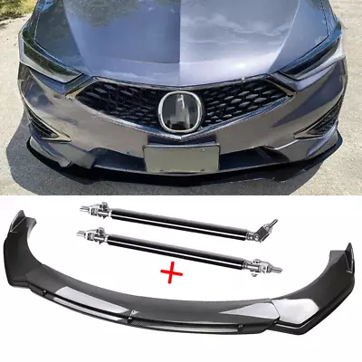 For Acura Integra Universal Front Bumper Lip Spoiler Splitter Carbon Fiber • $69.99