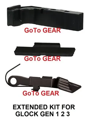 Extended Slide Stop Release Slide Lock Lever And Mag Release For Glock Gen 1 2 3 • $15.49