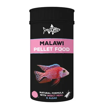 Malawi Cichlid Pellets FISH SCIENCE Insect Based Aquarium Fish Food 115/450g • £10.49