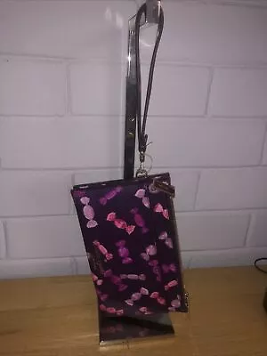 NWT KATE SPADE Staci Candy Shop Wrapper Medium Wristlet Double Zip Purple • $63