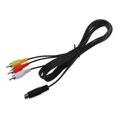 5FT 1.5M S-Video 7 Pin Plug To 3 RCA Male Audio Video Cable For PC Laptop TV • £7.16