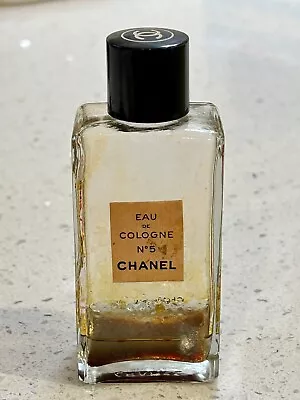 Vintage CHANEL No 5 Eau De Cologne 2 Fl Oz Bottle - Collectible Perfume ! • $10