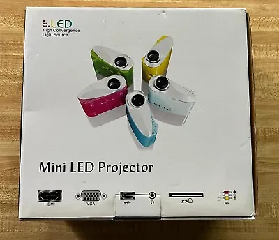 Excelvan Mini LED Digital Projector Model RD-802   **MISSING AV CABLE** • $19.98