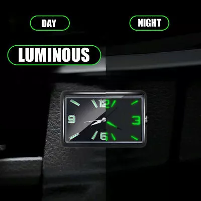 1x Car Clock Dashboard Stick-On Watch Quartz Clock Luminous Interior Accessories • $5.18