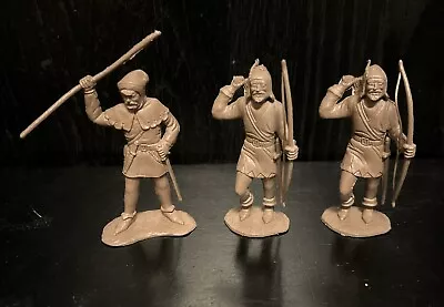 Marx Vintage 1950's Robin Hood Merry Men 54mm 3 Figures Brown • $14.99