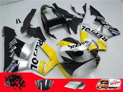 MS Injection Yellow Silver Fairing Fit For Honda 2000-2001 CBR 900RR 929 S002 • $330.99