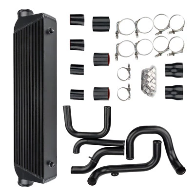 DIY Chrome Intercooler Piping Black Coupler Turbo Upgrade Kit for