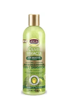 African Pride | Olive Miracle | 2-in-1 Shampoo Conditioner 12oz • £7.99