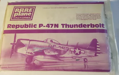 Rare Plane Republic P-47N Thunderbolt 1/72 Vacuform Kit • $12.99