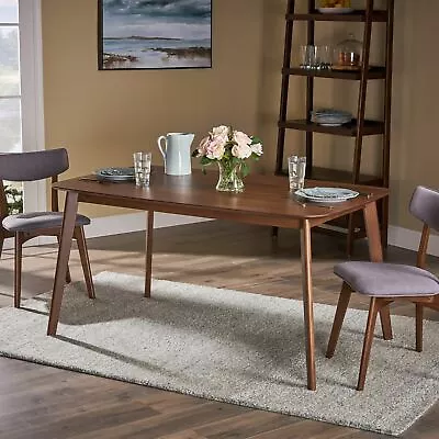 Navajo Mid Century Modern 6 Seater Wooden Dining Table • $357.48