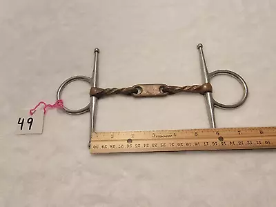 Horse Bit-English Dr. Bristol Twisted Copper Mouth 5 1/2 In 3 Piece Thin Mouth • $40