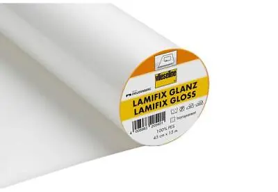 Lamifix Gloss Vilene Vlieseline. Wipeable Iron On Laminate Oilcloth 1/2m 1m Roll • £6.49
