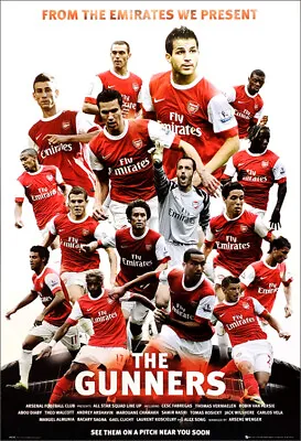 Arsenal FC THE GUNNERS 2010/11 16-Player Team Theme Soccer Football 24x36 POSTER • $21.24