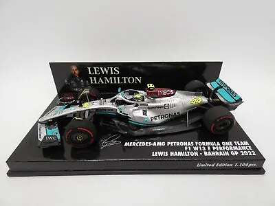 Mercedes Petronas W13 E Lewis Hamilton #44 Bahrain Gp 2022 MINICHAMPS 1/43 F1 • £89.53