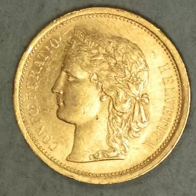 Switzerland 1886 20 Francs Gold Coin • $499.99