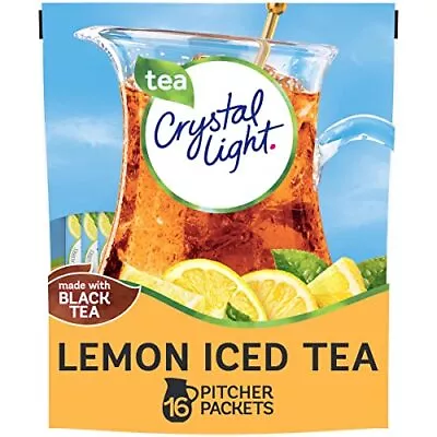 Crystal Light Natural Lemon 16 Pitcher Packs Iced Tea 4.26 Ounce • £5.77