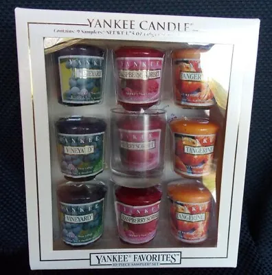 Yankee Candle 10 Piece Sampler Set- RARE Tangerine Vineyard & Red Raspberry HTF • £52.25