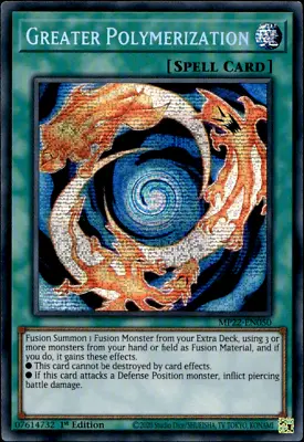 GREATER POLYMERIZATION MP22-EN050 SECRET PRISMATIC RARE Yugioh • £1.14