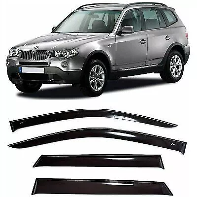 For Bmw X3 E83 2003-2010 Side Window Wind Visors Sun Rain Guard Vent Deflectors • $64.01