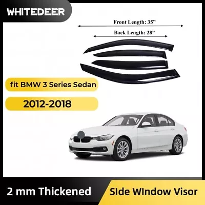 Fits BMW 3 Series 2012-2018 Sedan Side Window Visor Sun Rain Deflector Guard • $32.99