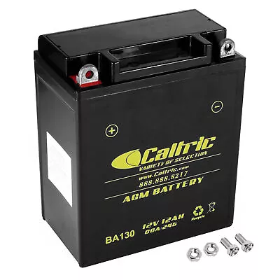 YB12A-A Caltric AGM Battery For Yamaha 366-82110-79-00 BTY-12N12-A4-A1 • $50.35