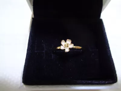 Pandora 14k Cherry Blossom Ring Size 58 • $220