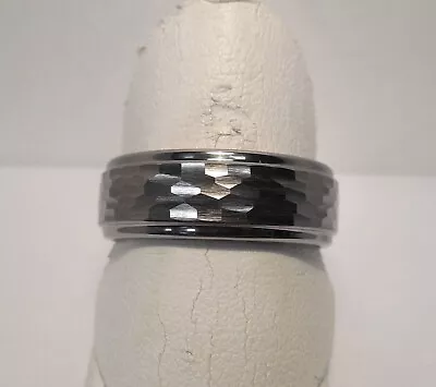 Wedding Band/Ring - Hammered Design - Tungsten - 8.30 Mm - Size 11 - Stuller • $29.99