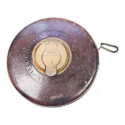 £27.79 • Buy Vintage John Rabone & Sons Birmingham England Measuring Tape 100 Ft