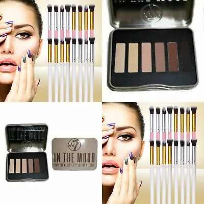 W7 Highlighting Bronzer Blusher Palettes Eyeshadow Lip Makeup Brush Concealer • £5.49