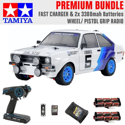 Tamiya RC 58687 Ford Escort MK.II Rally PB 1:10 Premium Wheel Radio Bundle • £269.95