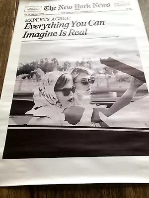 Poster Wall Art  16x24'' 2 Gals On Car Trip EVERYTHING YOU CAN IMAGINE IS REAL • $4.99