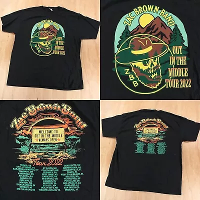 Zac Brown Band Out In The Middle Tour 2022 Concert Tee T-shirt XL Country Rock • $24