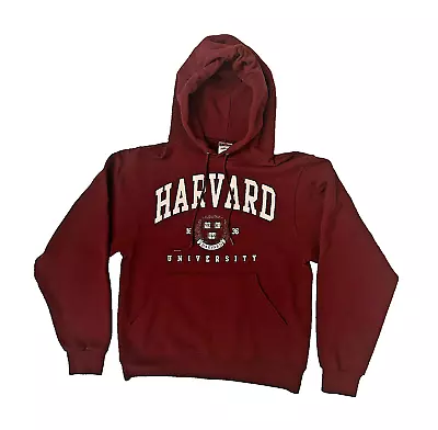 Vintage Look Harvard Sweatshirt Womens S Crimson Hoodie University Student Logo • $24.99