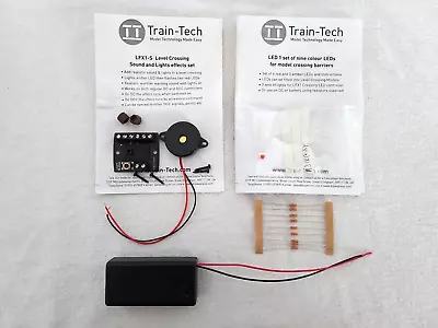 Train-Tech LFX1-S Level Crossing Lights/Sound Unit With Lights And Battery Box. • £5.50