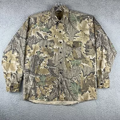 Camo Gear Shirt Men's Size Large Vintage Camo Advantage Hunting USA Made • $19.95