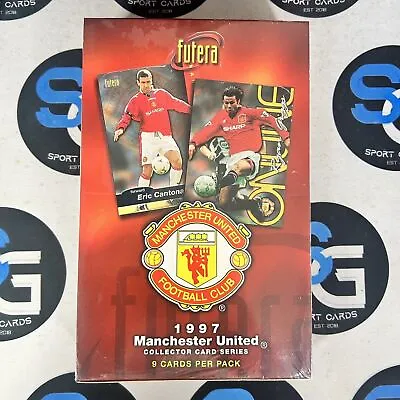 1997 Futera Manchester United Soccer Trading Cards Sealed Box (36 Packs) • £107.99