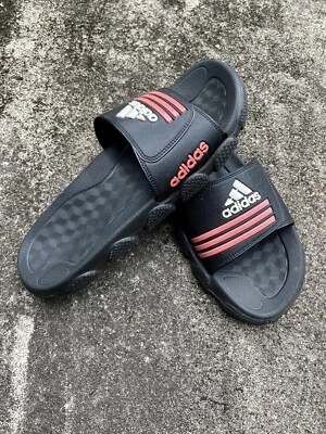 $80 • Buy Vintage Adidas Slides US 10.5 1990s Y2K Street Wear Rave Chunky