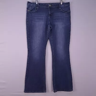 Vanity Jeans Womens 32/33 Blue Original Flared Low Rise Denim  • $14.84