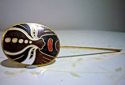 Cloisonne Japanese Kabuki Theatre Face Mask Bookmark / Place Holder • £10